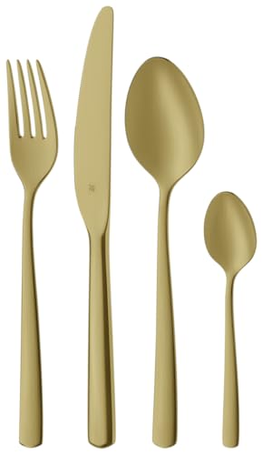 WMF Boston Gold Besteckset 24-teilig 6 Speisen Cromargan-Edelstahl poliert spülmaschinengeeignet