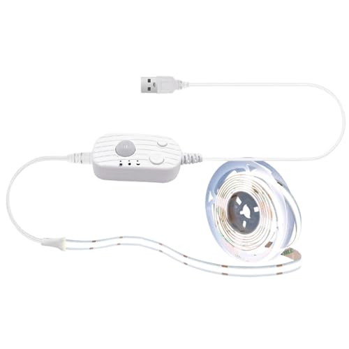 Nastro LED con sensore di movimento, illuminazione ricaricabile 5 V, 90 cm, nastro LED per scala, per scale, seminterrato, camera da letto, comodino, armadio, controsoffitto, dormitorio, toeletta