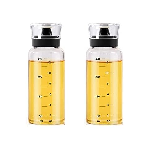 XiaoShenLu Essig und Ölflasche, Ölspender und Hohes Borosilikatglas Olivenöl Flasche Behälter Cover