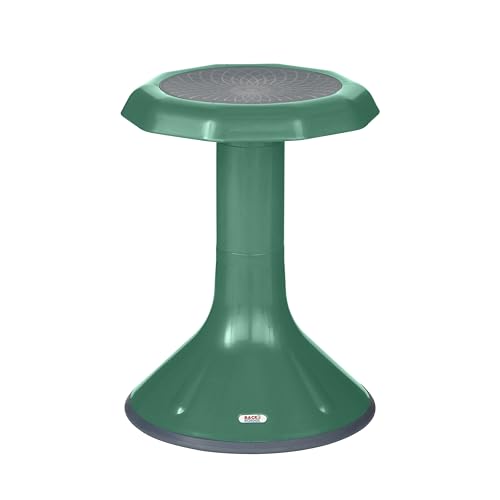 Image of Back2School Express Wobble Sensory Stool for Classroom - 18 inch Active Flexible Seating Chair for Kids, 220lb Capacity, GREENGUARD Gold Certified, Green
