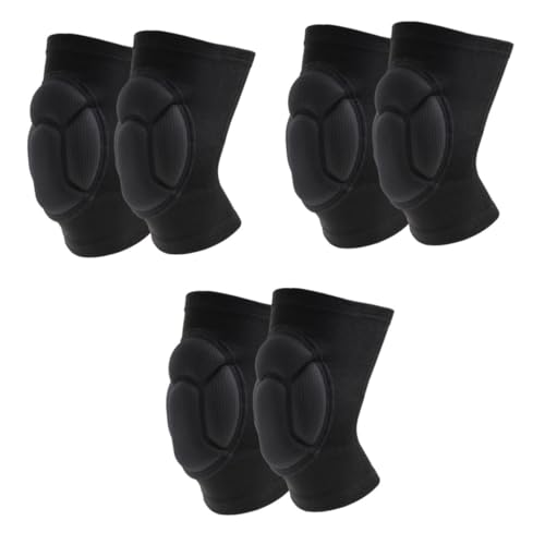 BESPORTBLE 3 Pairs Men's Sports Knee Pads Lightweight Gel Pads for Volleyball Dance Fitness Protection Sleeves
