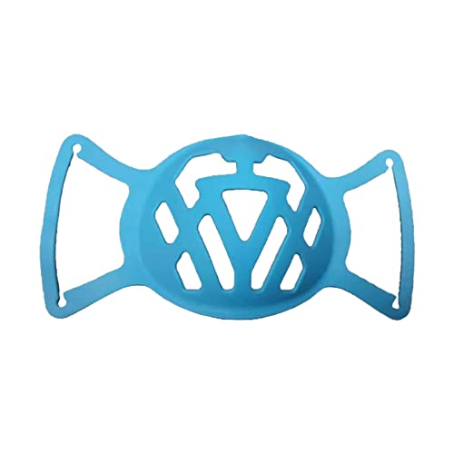 Jojomis Adult Silicone Bracket Safety Protective Lipstick Lips - Internal Support Holder Frame Nose Breathing Smoothly - DIY Face Accessories, Reusable - Blue