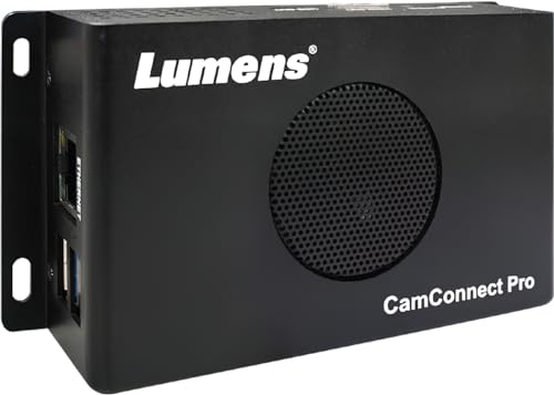 Lumens AI-BOX1 CamConnect Pro Voice-tracking Processor; For use with Lumens PTZ Cameras; Supports Up to 4 IP Cameras; Supports Up to 16 Multiple Array Microphones; HDMI 2.0 Output; Ethernet Port