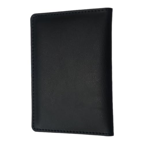 Image of Eco Leather Unisex Passport Cover and Luggage Tags (Black)