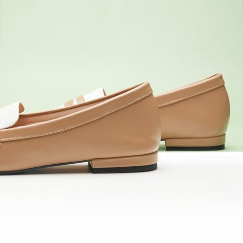 Image of C.Paravano Loafer Women Penny Loafers Flat Shoes for Women Slip On Shoes Crocodile-Embossed