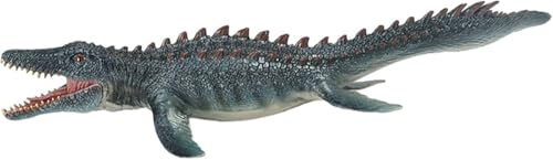 Image of Mosasaurus Realistic Dinosaur Toy with Movable Mouth Textured Dinosaur Figure Prehistoric Animal Creatures Educational Toy for Kids & Adults