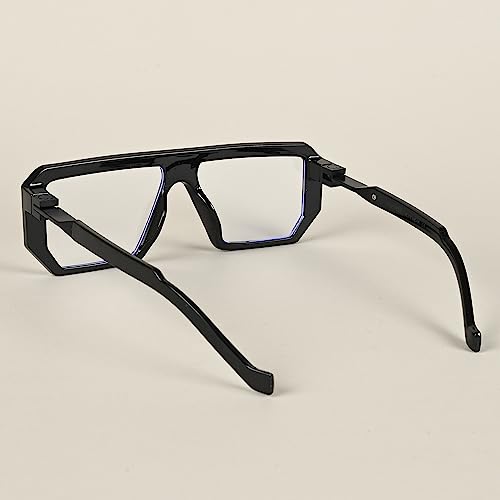 Voyage UV Protected Clear Square Eyeglasses for Men & Women (8725MG4196), Clear, 58