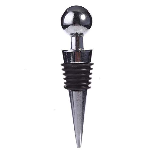 Wine Stoppers Fashion Decorative Red Wine Cork Metal And Rubber Elegant Ball Design Wine Stopper