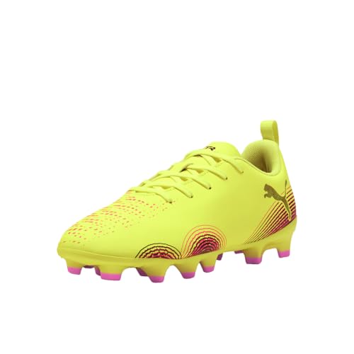 PUMA, Unisex-Child, Future 8 Play Firm, Artificial Ground Soccer Cleats, Yellow Alert-PUMA Black-Sun Struck, Big Kid 11 - image 3