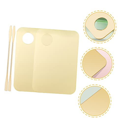 Beavorty 8 Conjuntos Paleta De Cores Paleta Placa De Cor Bandeja De Pintura De Paletes Placa De Maqu