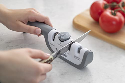 SMITH'S SINCE 1886 51109 Knife Sharpener, One Size, White