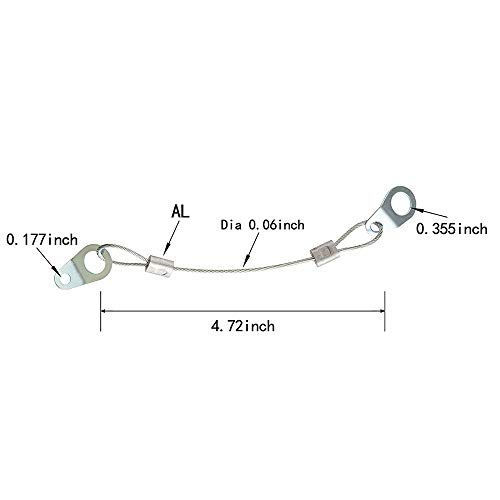 Cable de seguridad de acero inoxidable contra caídas de luces 2