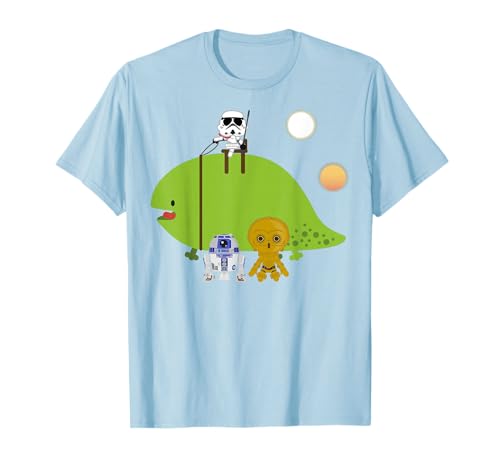 Star Wars Dewback t-shirt kawaii pour un look geek décontracté