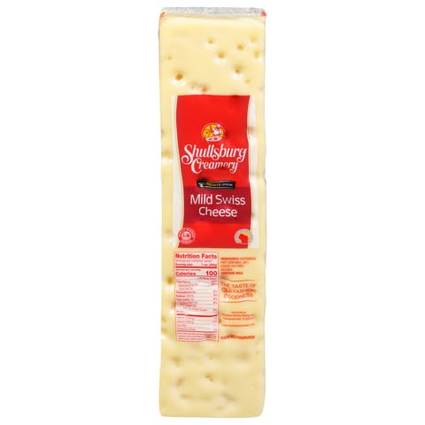Shullsburg Creamery - Mild Swiss Cheese - 7 Pound Loaf