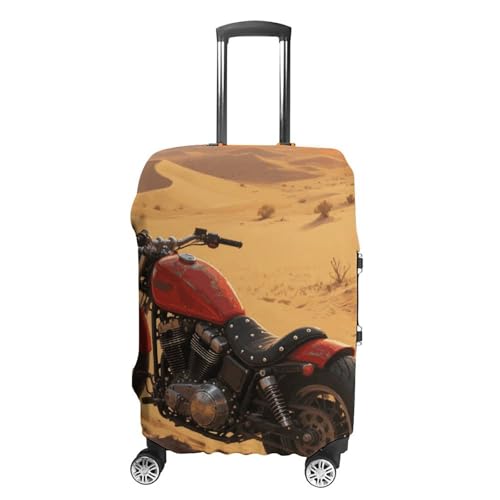 Travel Luggage Cover Elastic Suitcase Protector Anti-Scratch Washable Motorcycle Luggage Sleeve Tsa Approved Carry on Covers Baggage Cover Fits 18-32 Inch Luggages