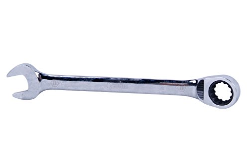 Cofan 09512023 - Reversible Ratchet Combination Spanner, 18 mm, Metallic Silver