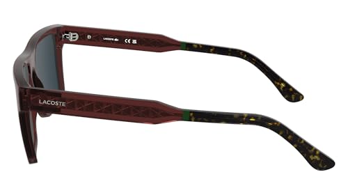 Lacoste Men's Sunglasses L6059S - Transparent Burgundy with Solid Blue Lens3