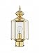 Livex Lighting 2117-02 Outdoor Post with Clear Beveled Glass Shades, Polished Brass