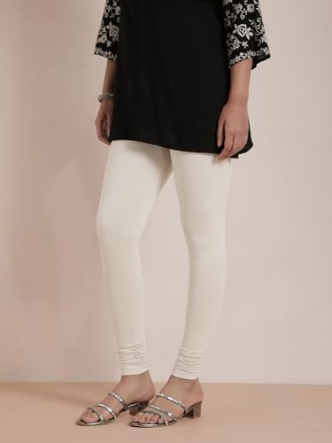 Image of TWIN BIRDS Tailored Cut and Classic Fit Super Stretchable Elastane Fabric Churidar Leggings for Women