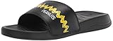 PUMA unisex child Peanuts Popcat 20 Slide Sandal, Puma Black-maize, 11 Little Kid US