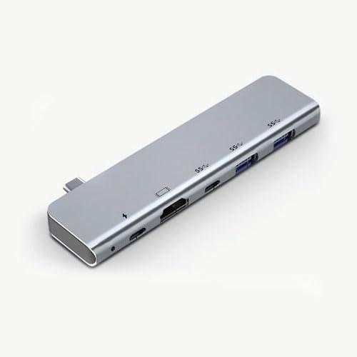 iPad Pro USB C Hub Multiport Adapterr, 5 in 1 USB C to HDMI Adapter with 4K @30Hz, 100W PD, 5Gbps USB-A 3.1, 1*USB-C 2.0, Compatible con MacBook Pro/Air, iPad Pro/Air, iPad Mini 6 Accessories