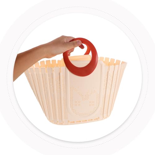 Panier à linge ajouré petit format pour libérer de la place au sol dans les studios - 5