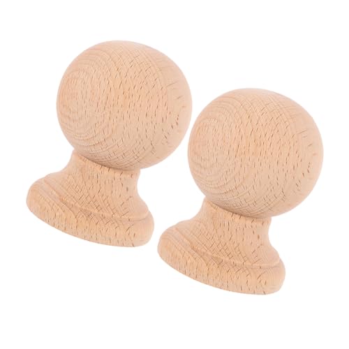 Materiale solido: realizzato in legno massello non trattato, questo set offre resistenza e durata naturali, garantendo che i vostri terminali per recinzioni e terminali per scale resistano all'uso quotidiano per anni, terminali in legno per scale, terminali in legno per letti