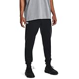 [Under Armour] UA Rival Fleece Joggers Black White MD
