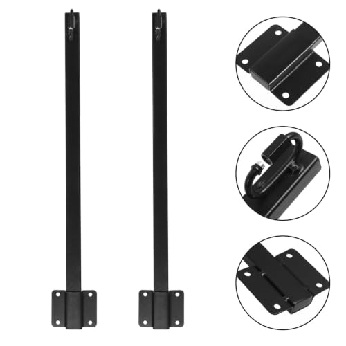 Postes de luz para exteriores duraderos en hierro negro mate 7