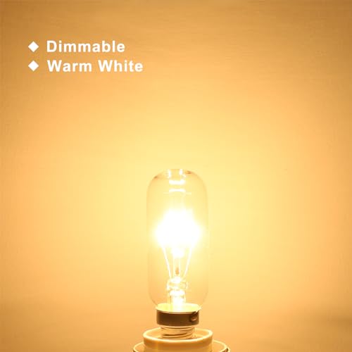 Comyan E14 40W Dunstabzugshaube Glühbirne, 320lm T25 Dunstabzugshaube SES Gerätelampe Warmweiß 2700K Glühlampe Dimmbar für Dunstabzugshaube - 4 Stück
