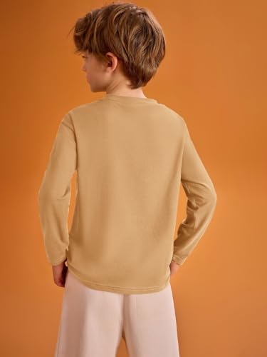 Image of Haloumoning Kids Boys Long Sleeve Crewneck T-Shirts Tee Tops 5-14 Years