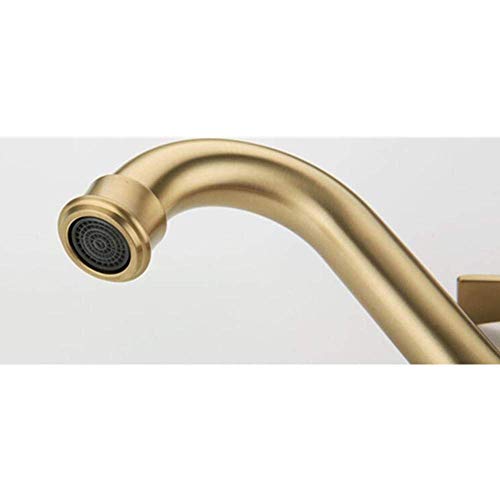 Robinet mitigeur or brossé de qualité supérieure pour lavabo chic de salle de bains - 2