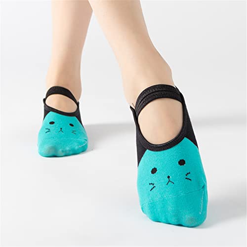 Calcetines de yoga de cinco dedos ZYC con agarre antideslizante para mujer pack de 3 pares