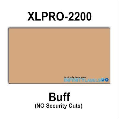 252,000 XLPro 2200 Compatible Buff Brown General Purpose Labels for XLPRO-22B, XLPRO-22C, XLPRO-22D Price Guns. Full Case + 12 Ink Rollers. NO Security cuts.