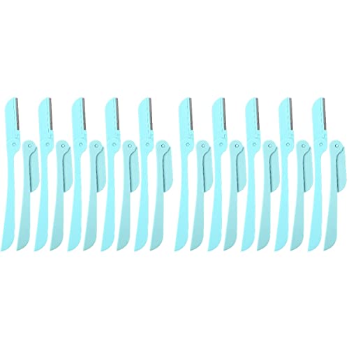 FOMIYES 2sets Professional Stainless Steel Eyebrow Trimmer Kit Women's Grooming Tool Razor Cutting Trimming for Brows 10pcs*2