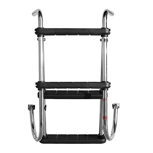 Pontoon Boat Ladder 316 Stainless Steel 4 Step Folding Boarding Ladder Speed Boat Fish And Ski With Wide Pedals & Hand Railings #TOP5