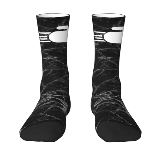 Curling Sports Unisex Cushion Crew Sock Soft Casual Mid-Calf Socks