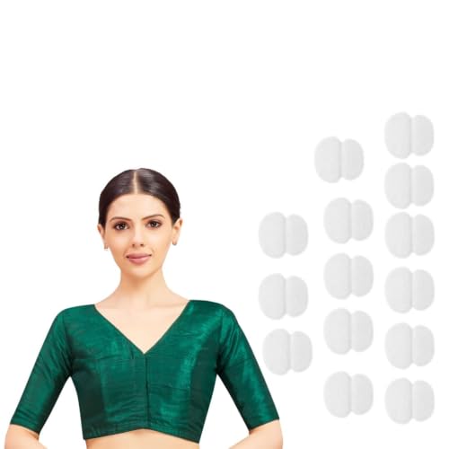 Image of Studio Shringaar Women Readymade Raw Silk V Neck Saree Half Sleeve Blouse