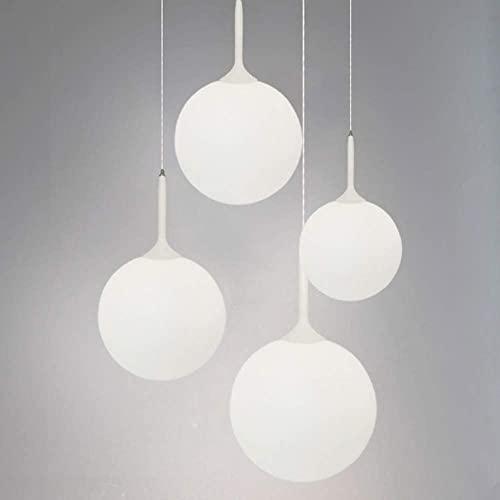 Chandelier de techo moderno en vidrio soplado para iluminación de interiores 6