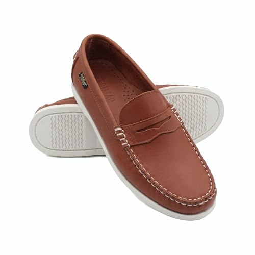 Zerimar Mocasín Náutico para Hombre de Piel Genuina, Calzado Casual Elegante y Ligero para Uso Diario o Formal, Zapato Comodo y Suave con Diseño Moderno y Resistente,Color Cuero, Talla 42 Zerimar Mocasín Náutico para Hombre de Piel Genuina, Calzado Casual Elegante y Ligero para Uso Diario o Formal, Zapato Comodo y Suave con Diseño Moderno y Resistente,Color Cuero, Talla 42
