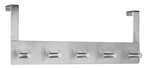 Preisvergleich Produktbild Alco 2840 Garderobenleiste für Türen, ca. 35 cm, silber