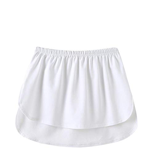 Pamqsen Deals Of The Day Hemdverlängerung Damen Mini Unterrock Shirt Extender Fake Bluse Minirock Saum Röckchen mit Knöpfen Blusen Verlängerung Perfekte Schichtungen in verschiedenen Größen und Längen