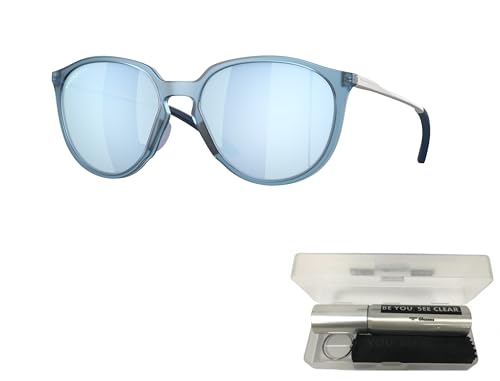 Oakley OO9288 Sunglasses Bundle: OO 9288 SIELO 928804 Sielo Matte Trans Stonewash Pr and Eyewear Cleaning Kit2