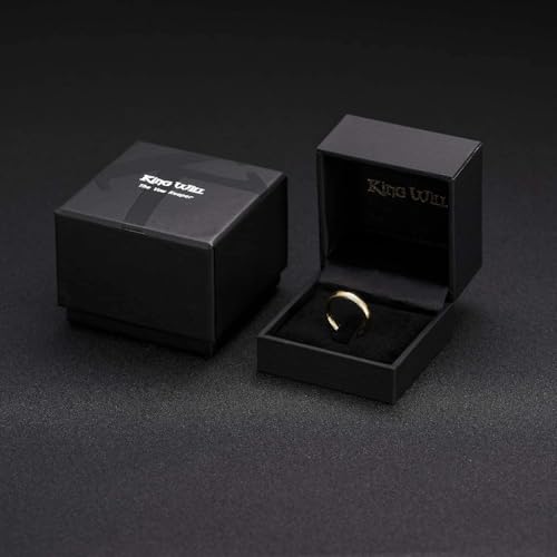 Image of King Will Basic 10mm Tungsten Carbide Ring for Men Matte Polished Engagement Band Comfort Fit