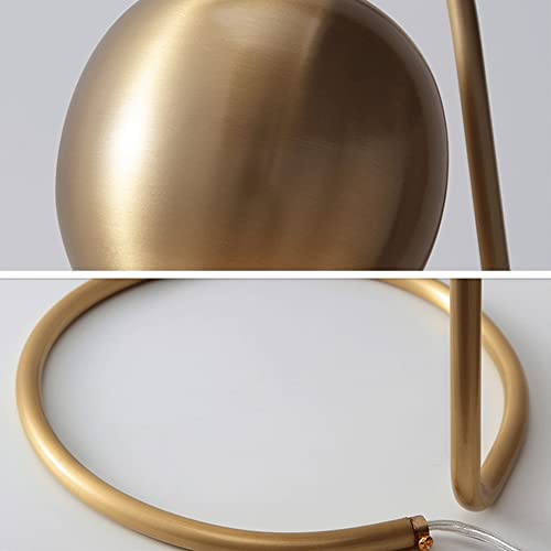 Yuanflq Gold Plated Antique Copper Taipei European Table Lamp All Copper Bedroom Bedside Lamp Post-Modern Creative Personality Romantic Light In The Bedroom Simple Modern Living Room Lamp #TOP5