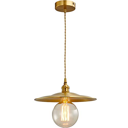 Preisvergleich Produktbild Pendelleuchte Metall Pendellampe Restaurant Lichter Höhenverstellbar 1 Lampe Regenschirm Hängeleuchte E27×1 Wohnzimmer Schlafzimmer Esstisch Nachttischlampe