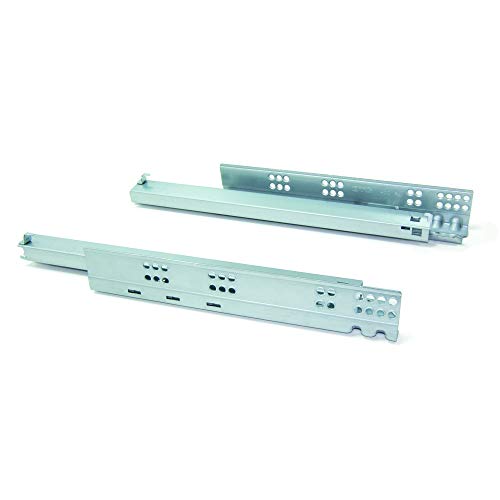 Emuca 3053405 Juego de Guías Invisibles para Cajón, Cincado, 440mm
