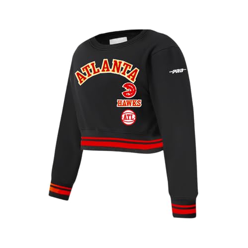 Image of Pro Standard Big Girls NBA Retro Classics Fleece Crewneck Sweatshirt