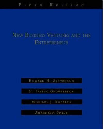 New Business Ventures And The Entrepreneur