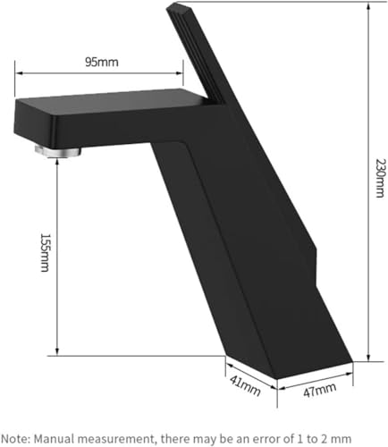 Robinet de cuisine noir et chrome mitigeur évier mono-commande de salle de bain